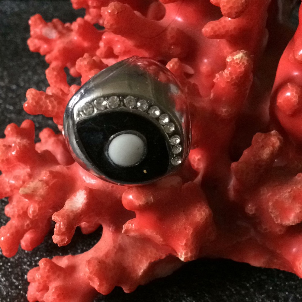 Evil Eye Silver Ring - image 1